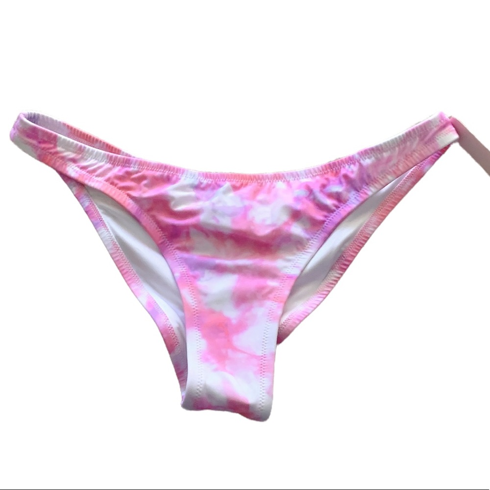 Tie-Dye High Cut Bikini Bottoms Sz L